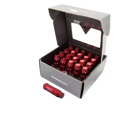 Universal (12 x 1.5) (20 Lug Nut Set) (Red) (Locking)