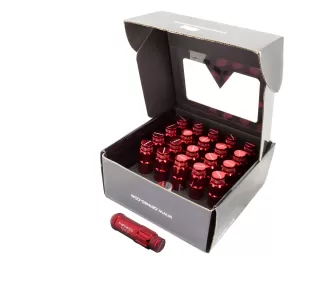 Universal (12 x 1.5) (20 Lug Nut Set) (Red) (Locking)