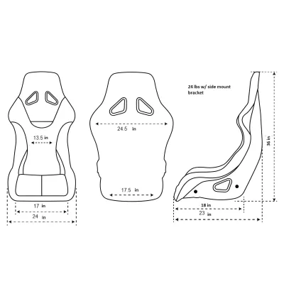 Universal (Extra Large) (FRP 300 Type 0) (Black)