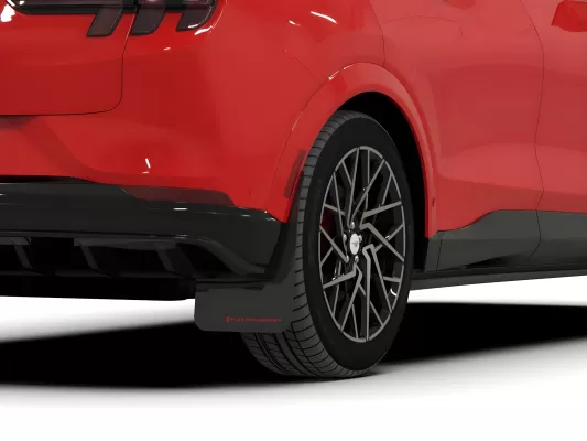 Ford Mustang Mach E - 2021 to 2025 - SUV [All] (Black) (Red Logo)