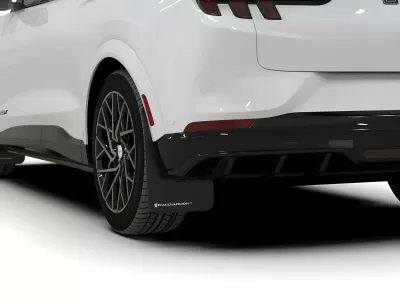 Ford Mustang Mach E - 2021 to 2025 - SUV [All] (Black) (White Logo)