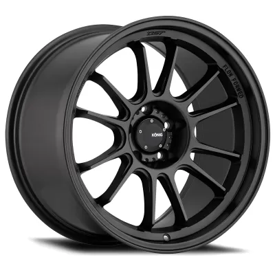 Universal (18x8.5, 5x108, 43mm, Matte Black) (Less Concave)