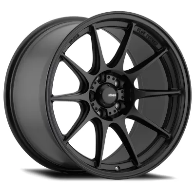 Universal (18x8.5, 5x108, 43mm, Semi-Matte Black) (Less Concave)