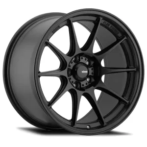 Universal (18x8.5, 5x108, 43mm, Semi-Matte Black) (Less Concave)