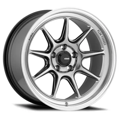 Universal (17x8, 5x114.3, 38mm, Hyper Chrome With Mirror Machined Lip) (Less Concave)