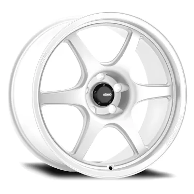 Universal (18x8.5, 5x108, 43mm, Gloss White) (Less Concave)