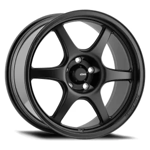 Universal (18x9.5, 5x114.3, 35mm, Matte Black) (Less Concave)
