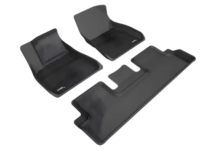 2017 Tesla Model 3 3D MAXpider Custom Fit Floor Mats