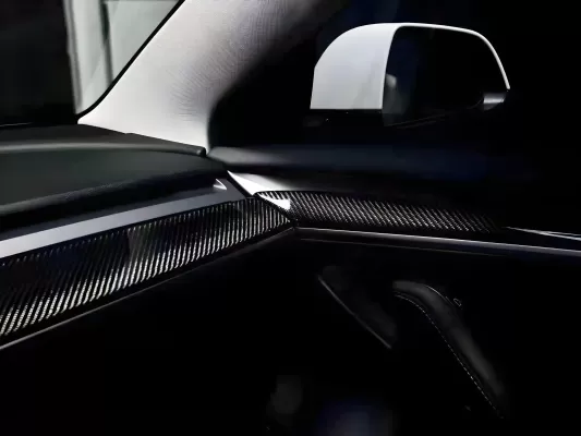 Tesla Model 3 - 2021 to 2023 - Sedan [All] (Dash and Door Trims) (Gloss Finish) (3 Piece Set)