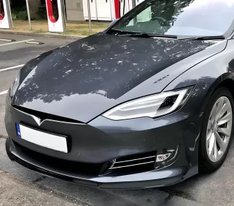 Tesla Model S - 2012 to 2016 - Sedan [All] (Gloss Black) (3 Piece) (With Older Style Bumper)