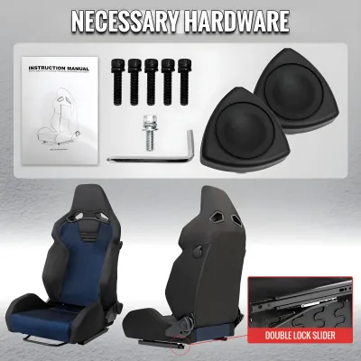 Universal (Black Suede Body) (Blue Cloth Inserts) (Black Stitching)