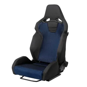 Universal (Black Suede Body) (Blue Cloth Inserts) (Black Stitching)